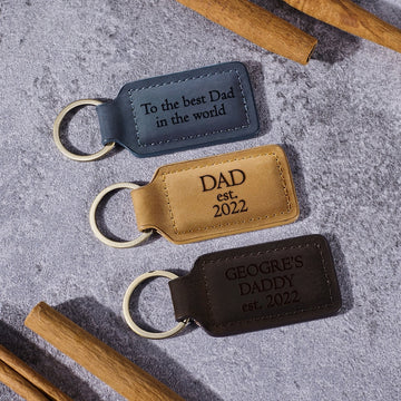 Personalized Dad Gift Keychain - Dad est.