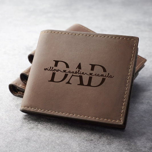 Engraved Wallet For Dad