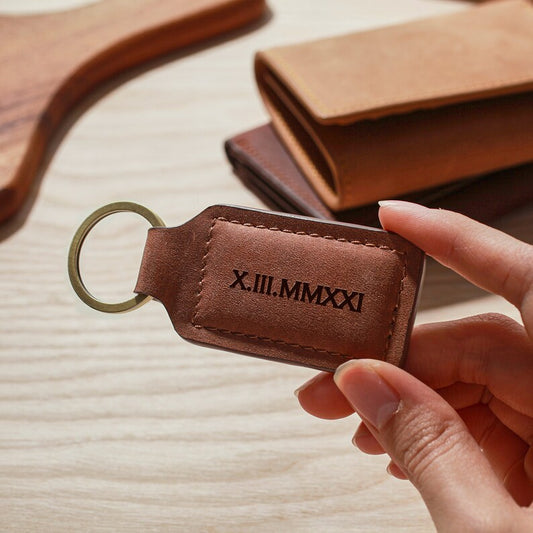 Date Keychain - Roman Numerals