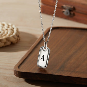 Initial Necklace For Men