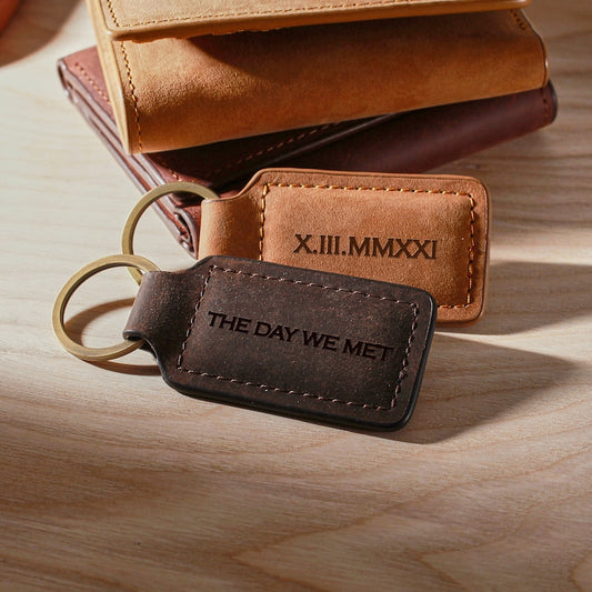 Date Keychain - Roman Numerals