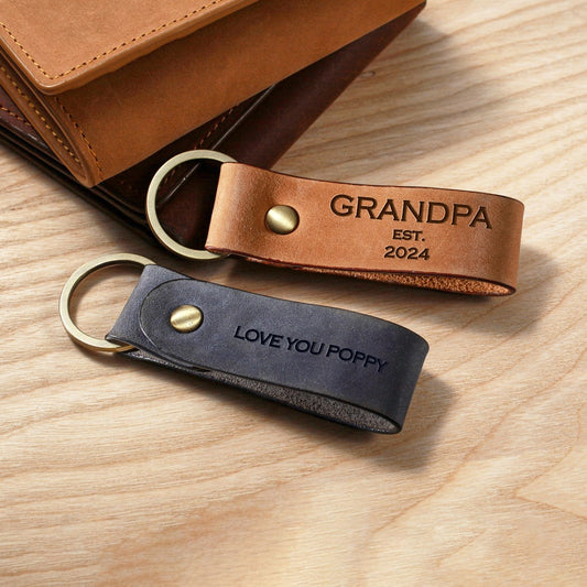 New Grandpa Keychain - Grandpa est.