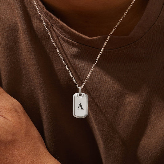 Initial Necklace For Men