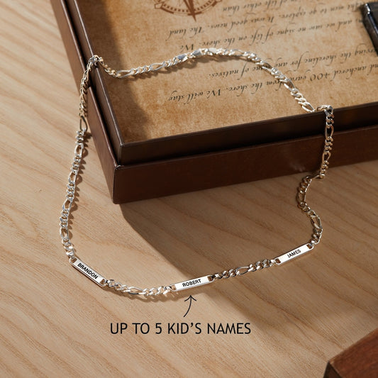 Dad Necklace With Kids Names