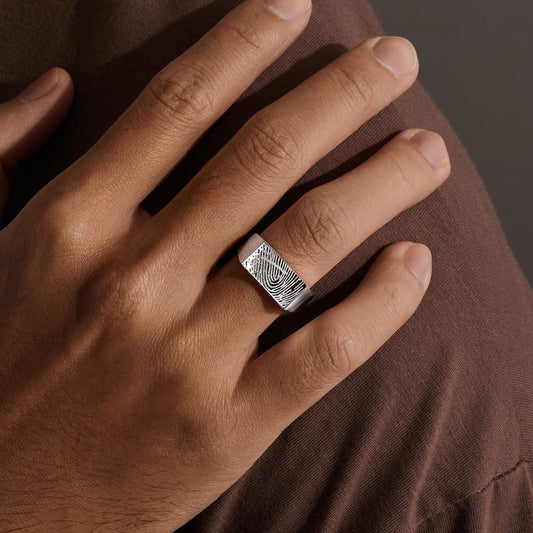 Fingerprint Ring For Men