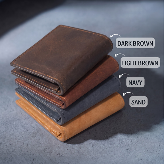 Personalized Handwriting Wallet - Genuine Leather