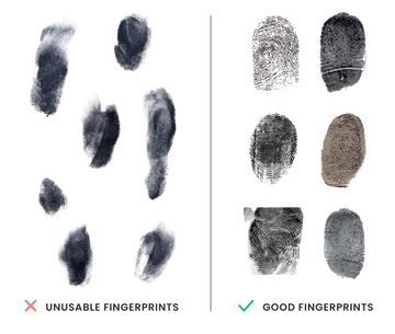 Tips for photographing your fingerprints: 