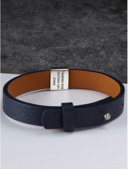 Men's Wedding Gift for Groomsmen - Leather Bracelet