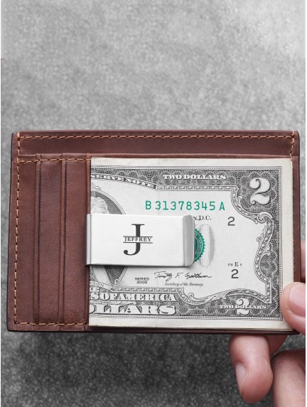 Handwriting Money Clip For Dad - Stainless Steel