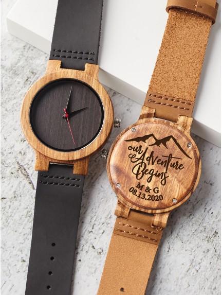Personalized Wood Watch For Groom