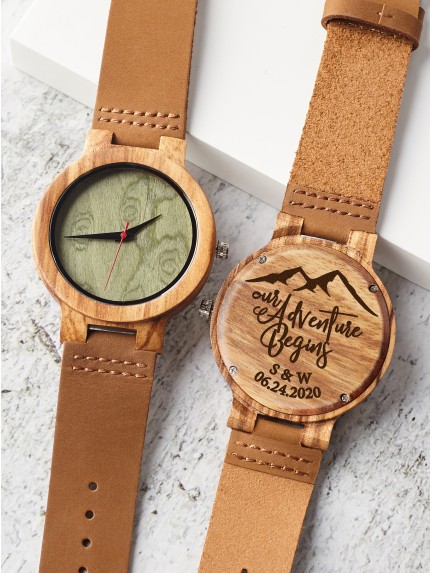 Personalized Wood Watch For Groom