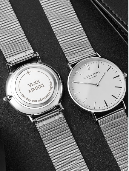 Roman Numerals Engraved Watch For Men