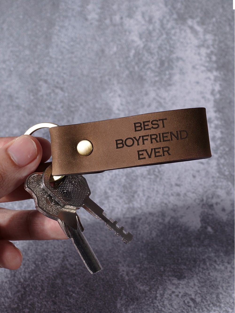 "Best Boyfriend Ever" Personalized Keychain for Boyfriend