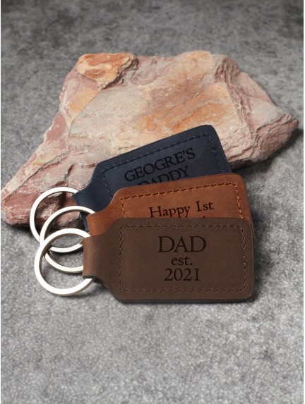Personalized Dad Gift Keychain - Dad est.