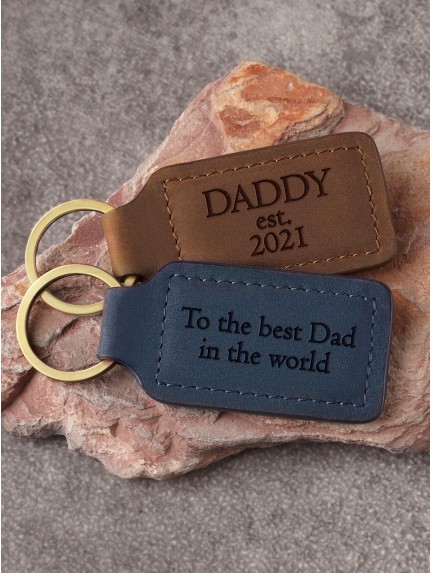 Personalized Dad Gift Keychain - Dad est.