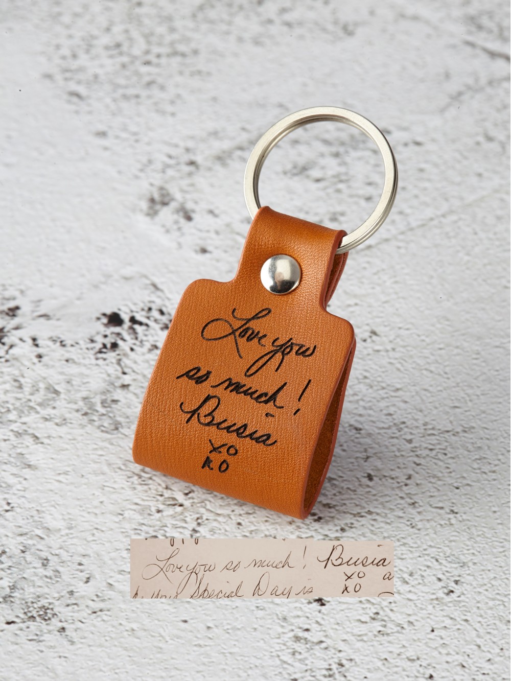 Handwriting Keychain for Him - For Longer Message