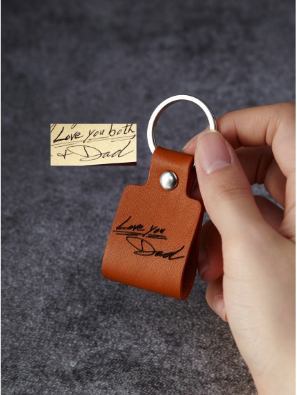 Handwriting Keychain for Him - For Longer Message