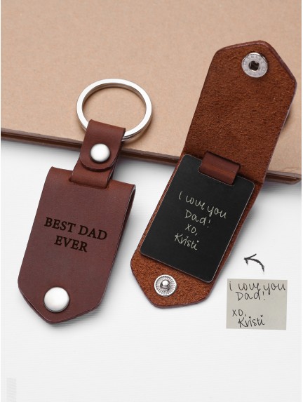 Kid's Drawing Alumnium Keychain with Leather Case