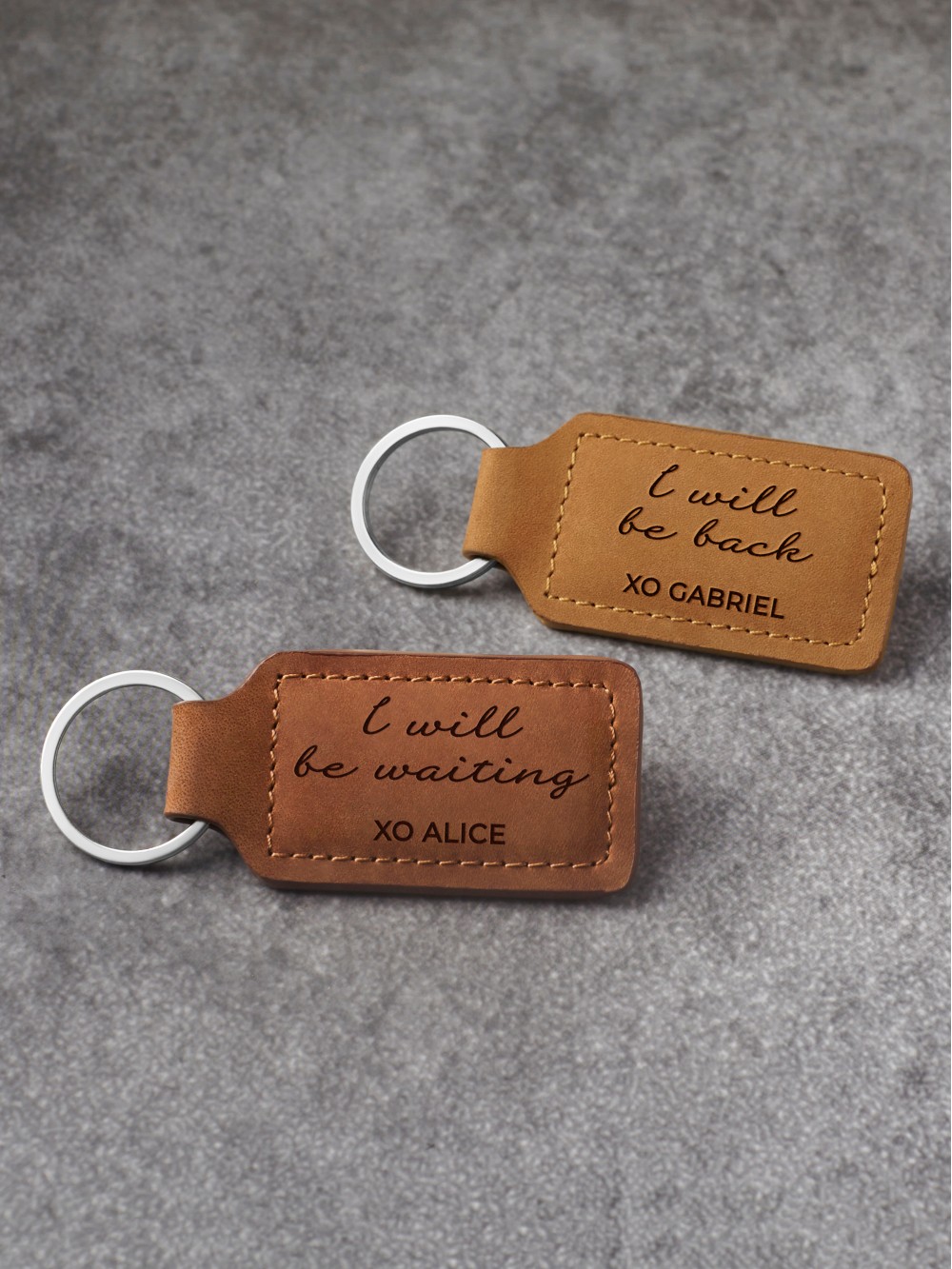 Long Distance Relationship Keychains - Deployment Keychains