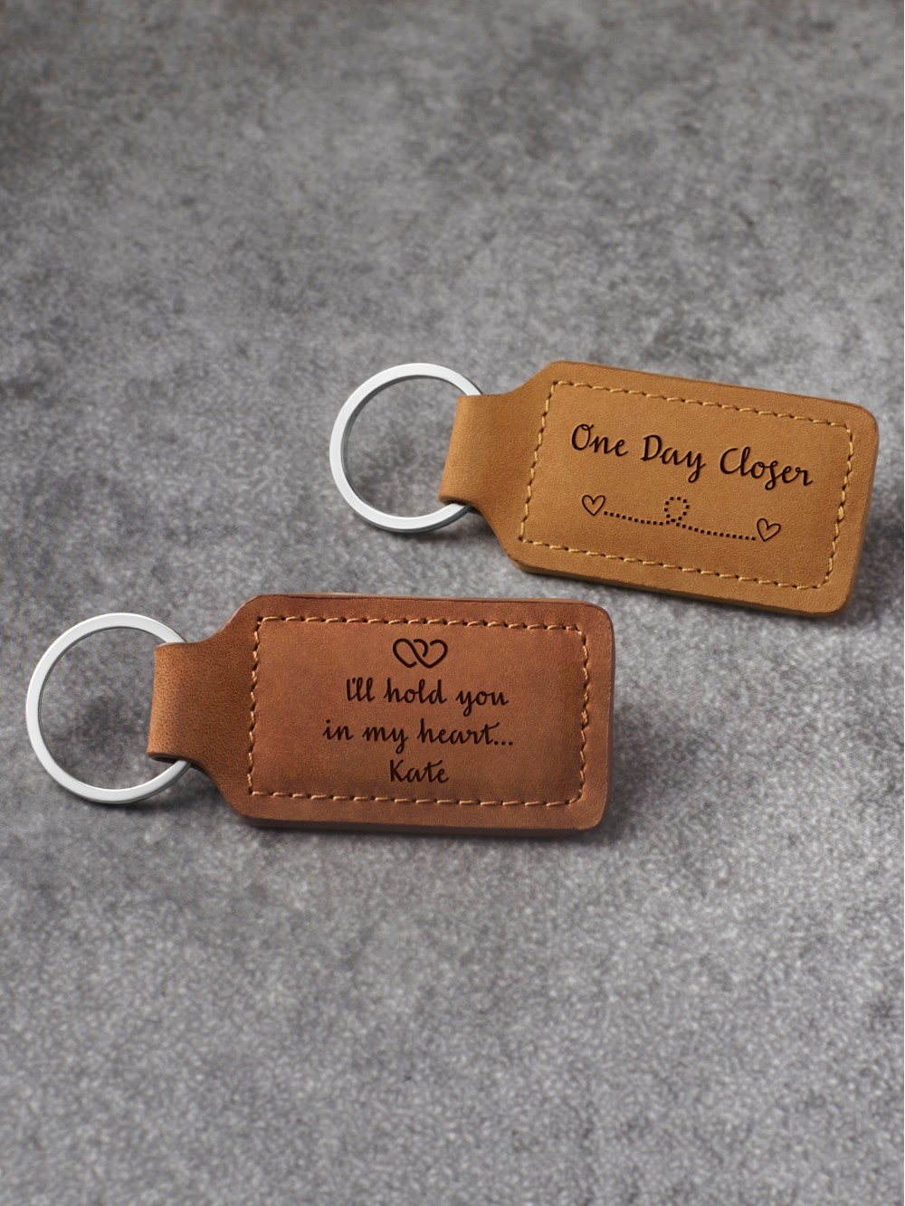 Long Distance Relationship Keychains - One Day Closer
