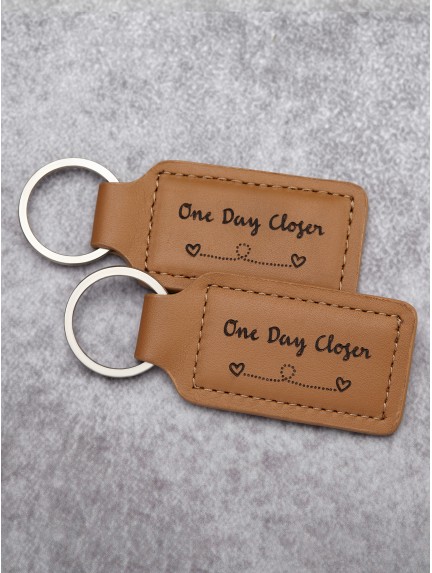 Long Distance Relationship Keychains - One Day Closer