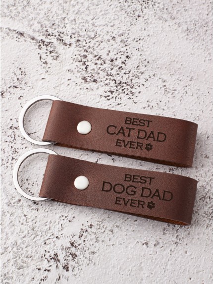 Best Pet Dad Keychain