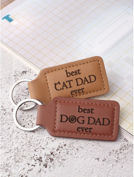 Personalized Keychain For Pet Dad
