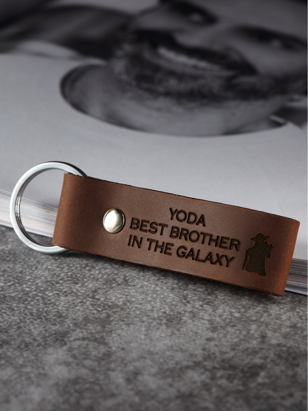 Star Wars Keychain for Brother - Yoda Best Brother