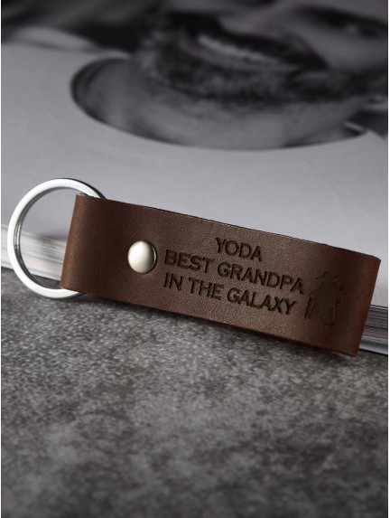 Personalized Grandpa Keychain - Star Wars YODA Best Grandpa