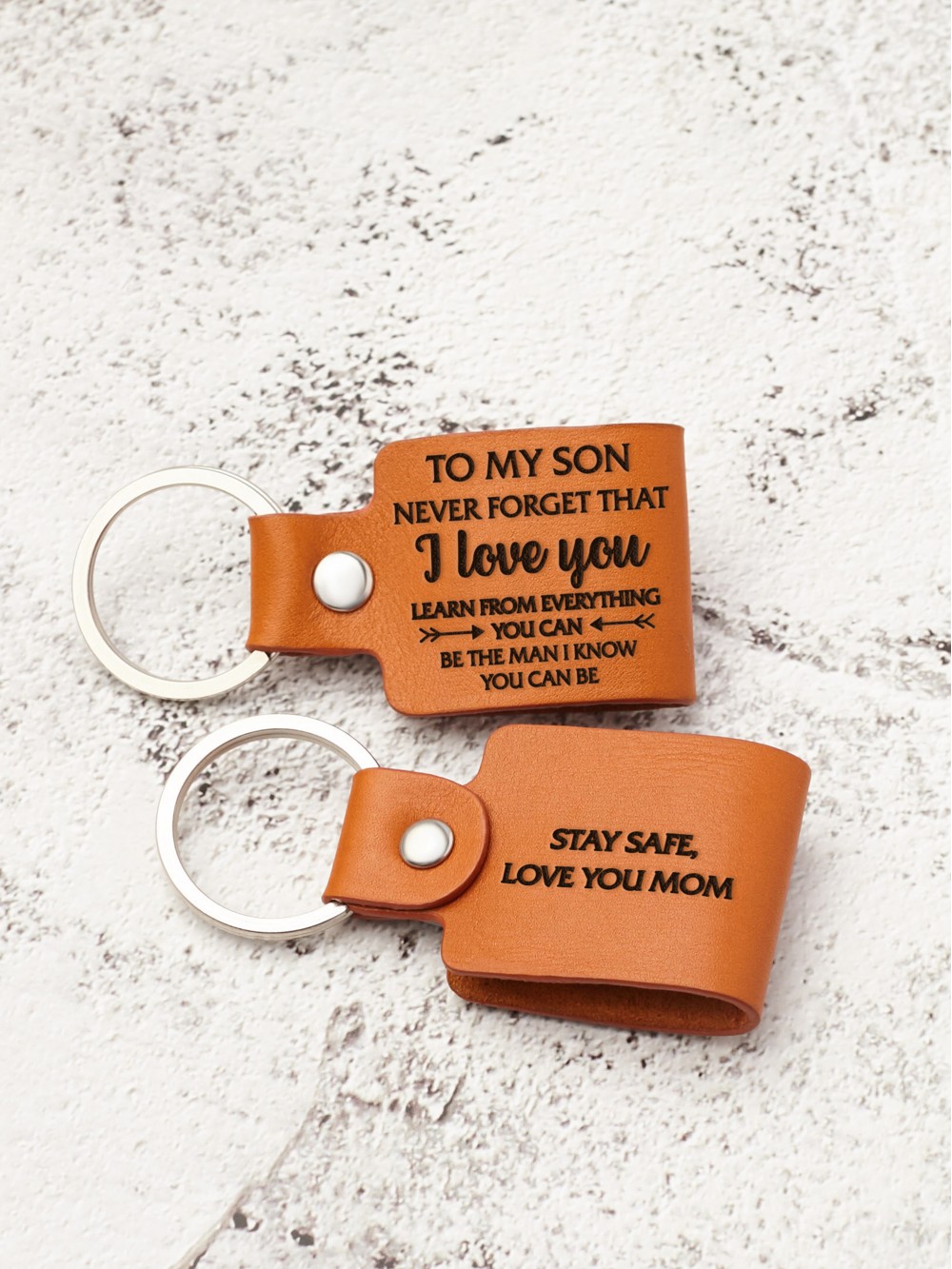 Personalized Son Gift Keychain