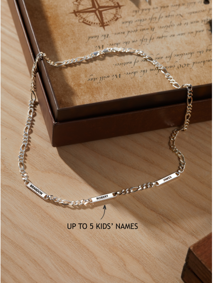 Dad Necklace With Kids Names