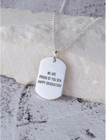 Father Son Necklace - To my son Never forget that I love you