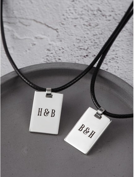 Her One His Only Necklaces - Leather Cord