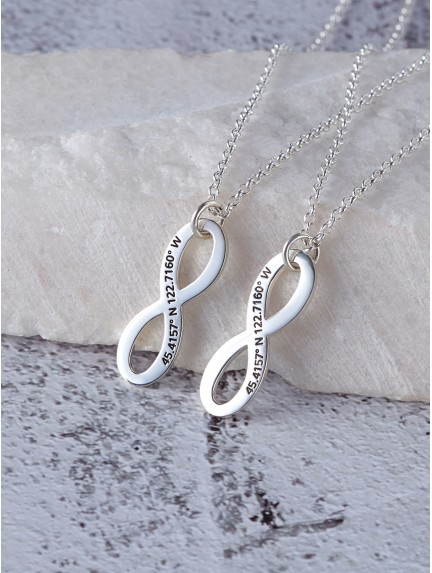 Infinity Promise Necklaces for Couples