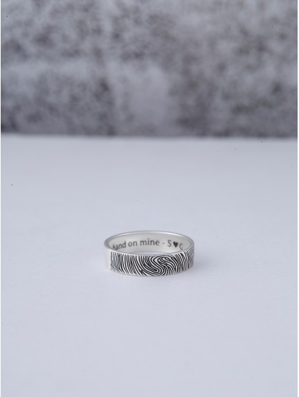 Fingerprint Men's Ring