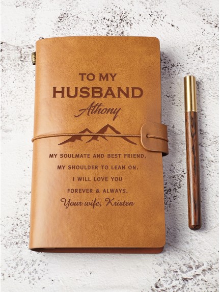 Custom Boyfriend/Husband Leather Notebook