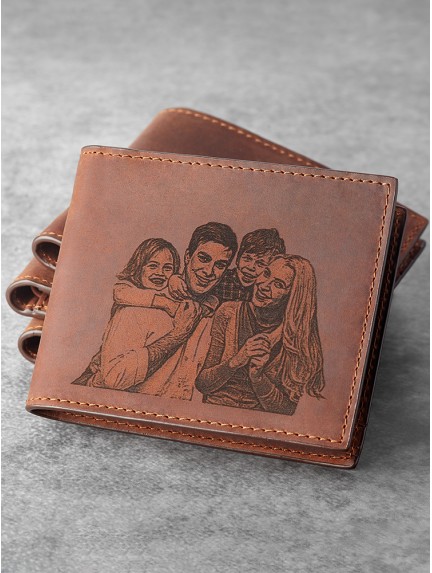 Engraved Photo Wallet For Him