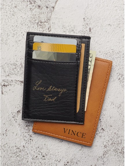 Personalized Card Holder With Handwriting